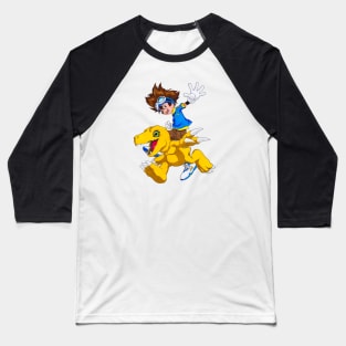 Digimon - Tai & Agumon Baseball T-Shirt